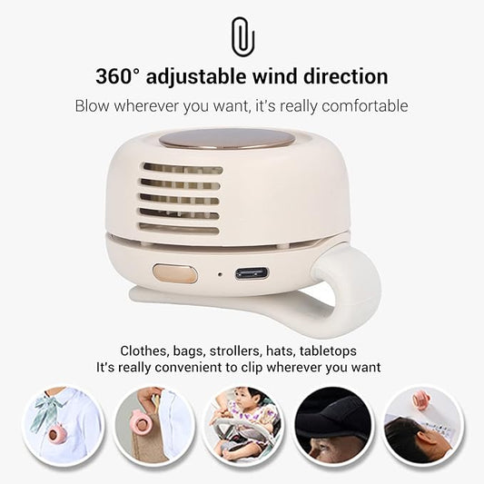 🍃 Novo 2026 – 50% OFF! ✨️Ventilador Elétrico Mini Silencioso Portátil Sem Pás