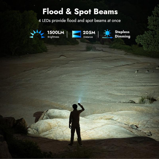 Lâmpada LED de Trabalho | Cabeça Rotativa 180° para Iluminação Flexível