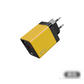 Carregador de celular com carregamento rápido de 65W, bloco carregador com cabo Tipo-C retrátil de 80 cm