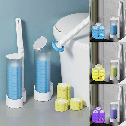 ⚡Sistema Descartável de Limpeza de Vasos Sanitários – Limpeza Higiênica em Um Clique, Sem Resíduos, Fácil de Usar e Descartável🧼