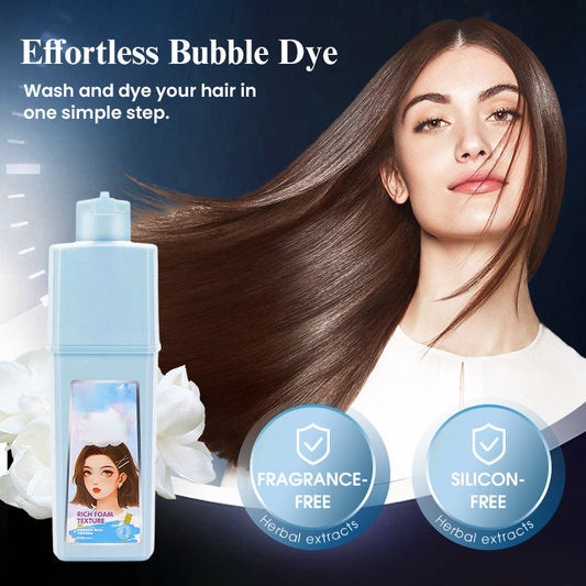 🔥 PROMOÇÃO! Tintura de Cabelo em Espuma com Extrato Natural de Plantas – Sem Químicos Agressivos! 🌿