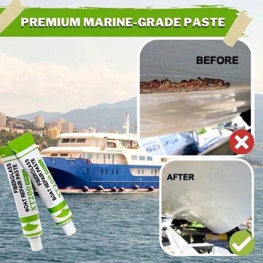 🚤 Massa reparadora de fibra de vidro Richvrd para barcos – reparação rápida de gelcoat, qualidade marinha, aplicação simples ✨
