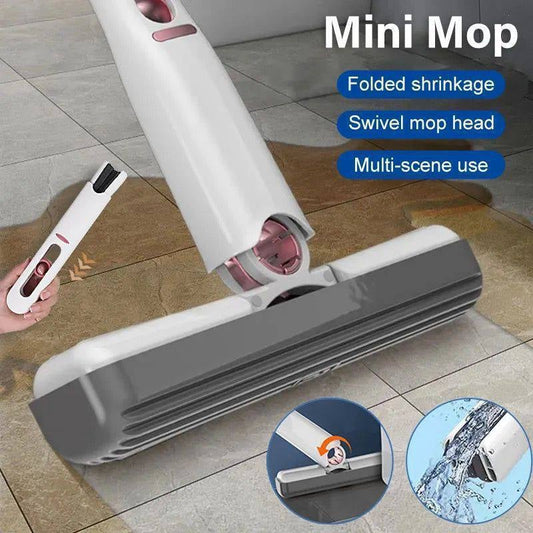 🎁 Promoção -50% OFF 🎉 Mop Mini Dobrável e Lavável à Mão