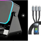 🔥Oferta limitada de 50% de desconto!🔥 Caixa de som Bluetooth sem fio 5 em 1 com função de indução (carregamento por indução) e suporte ajustável para celular.
