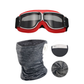 🥽🏍️Óculos para capacete moto vintage – proteção UV, antiembaçante e alça ajustável🛡️