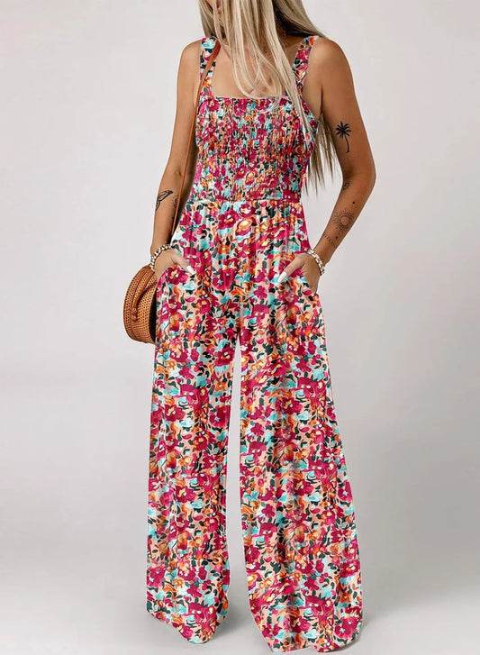 🌼 Macacão feminino sem mangas com estampa 🏖️