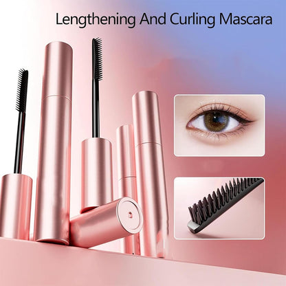 🎁Compre 1 e receba 2 de graça！✨ Máscara de Cílios À Prova D’Água e Antimanchas 🌟 Alonga e Encaracola Instantaneamente, Efeito Longo Duração para Olhos Dramáticos 👁️
