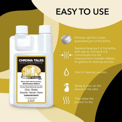 🌞 Comece a primavera com 50% DE DESCONTO! 🍑 Concentrado anti-odor para animais de estimação | Rendimento 242L | Destruição molecular (sem enzimas!) | Aroma de damasco