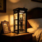 ✨ Luminária decorativa em estilo vintage de cabine telefônica