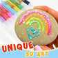 🎨 טושי 3D מתנפחים לילדים – 6 יחידות, דיו קסום שמתנפח בחום. מתנה מושלמת לחג וכיף יצירתי! ✨🎁