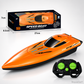 🚤 Barco de Controle Remoto 2.4 GHz de Alta Velocidade com Motor Duplo – Rápido, Poderoso e Fácil de Manobrar