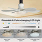 ⏰ÚLTIMO DIA DE PROMOÇÃO 50% DE DESCONTO🔥 Ventilador de Teto LED SmartBreez™ 40W – 52cm, Super Silencioso com Controle Remoto 🎯 | Ideal para Quarto 😴, Cozinha 👩‍🍳 e Garagem 🛠️
