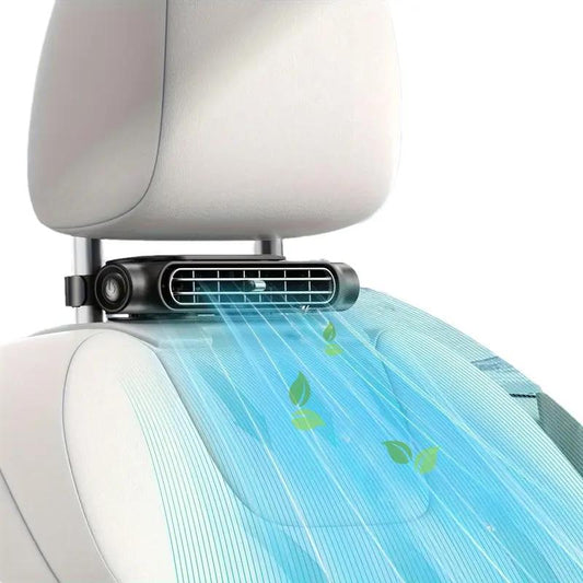 🔥ÚLTIMO DIA DE PROMOÇÃO 50% DE DESCONTO🏆 Ventoinha para Banco de Carro BreezGo™ 🌬️ – Ventoinha de Clip Recarregável com 3 Velocidades e Bateria de 3000mAh 🔋 | Carregamento USB-C ⚡ Ideal para Carros 🚗, Carrinhos de Golfe 🛺 e Motorhomes 🏕️