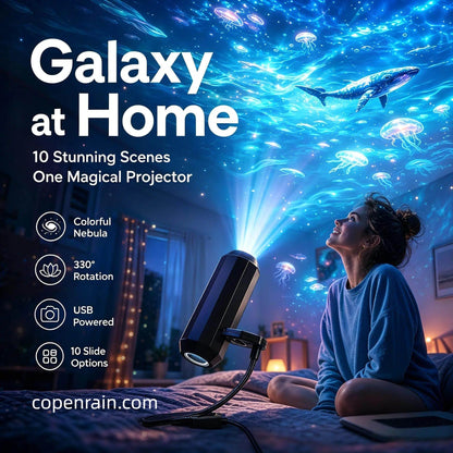 Projetor HD Plug-and-Play "Galáxia e Oceano" como luz noturna 🥳 Mais de 50.000 usuários satisfeitos