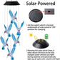 🦋Deixe seu jardim ainda mais bonito✨Carrilhões solares com design criativo de pássaros