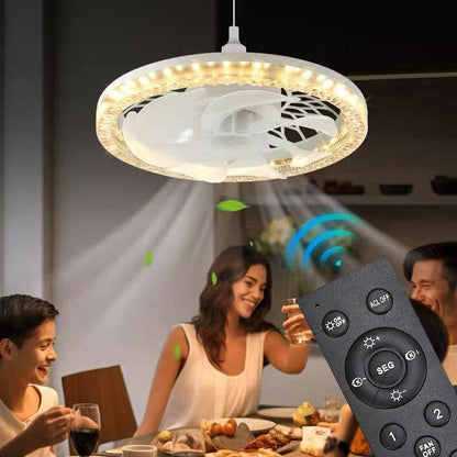 💥PROMOÇÃO 2026 50% DE DESCONTO💥 Luz ventilador 2 em 1 silencioso regulável com controle remoto
