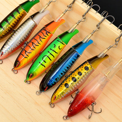 🐟 Isca Artificial Peixe com Cauda Flutuante Rotativa e Hélice 🎣