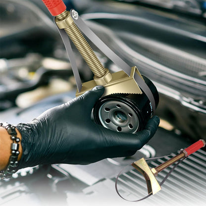 📢📢 50% DE DESCONTO!! ⏰ Chave para Filtro de Óleo Automotivo com Correia de Aço Ajustável