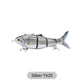 🔥50% DE DESCONTO🐟Isca de pesca robótica com múltiplas articulações e LED⚡️Compra uma vez, usa infinitas vezes❗️
