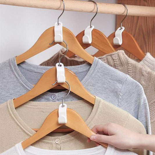 👔 50% DE DESCONTO AGORA! 🏠 Ganchos Conectores para Cabides Economizam Espaço – Dobram o espaço do guarda-roupa, resistentes e fáceis de usar 🧥