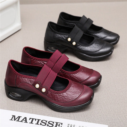 British style ladies leather shoes