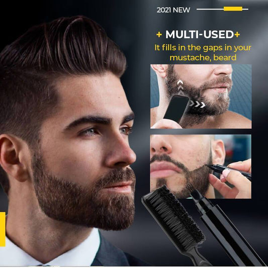 ⏰ Compre 1, Leve 1 Grátis 🔥 Kit de Caneta Impermeável para Preenchimento de Barba