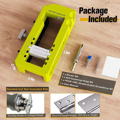 🛠️ Kit de Gabarito para Dobradiças de Porta