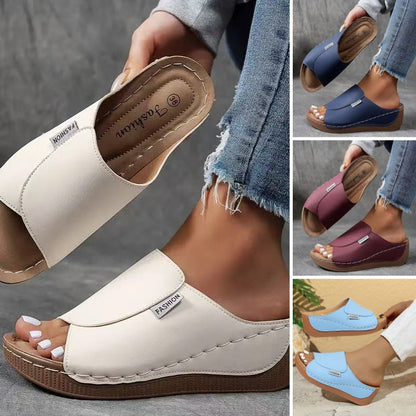 🔥Casual Wedge Slide Sandalen voor dames