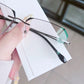 🔍Óculos sem armação anti-luz azul - Tecnologia avançada de bloqueio de luz azul 👓Design moderno sem armação · Ideal para uso casual e profissional