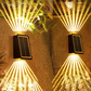 Waterdichte 4 LED Decoratieve Wandspot op zonne-energie voor buiten