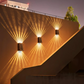 Waterdichte 4 LED Decoratieve Wandspot op zonne-energie voor buiten