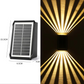 Waterdichte 4 LED Decoratieve Wandspot op zonne-energie voor buiten