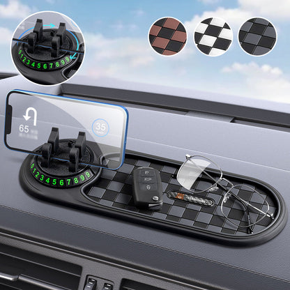 🔥Promoção – 50% OFF! 🔥Tapete Antiderrapante para Painel com Suporte para Celular✨