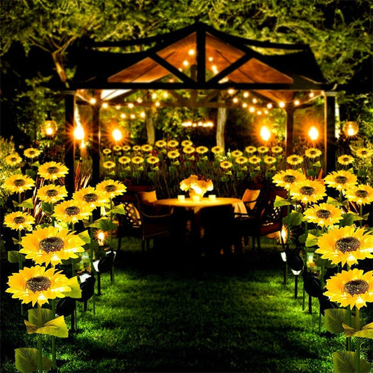 🌻50% DE DESCONTO EM VENDA RELÂMPAGO! ✨Luzes Solares de Girassol – Decoração Iluminada para Jardim 🌿