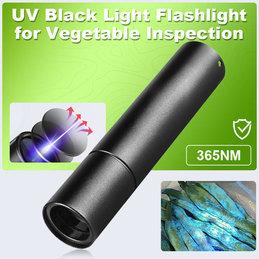 ✨ Lanterna UV Luz Negra para Inspeção de Vegetais