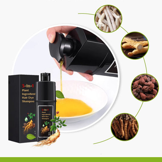 Shampoo Tintura Preta – Com Ingredientes Naturais de Plantas 🌱🖤