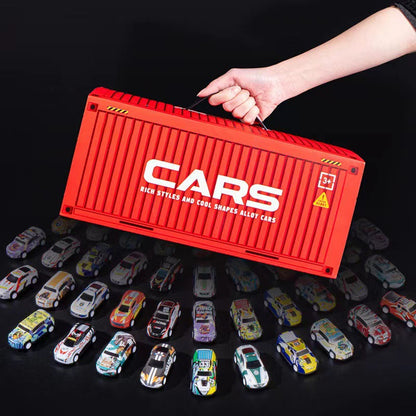 🎁 Conjunto de 48 Mini Carros de Ré com Garagem Emb