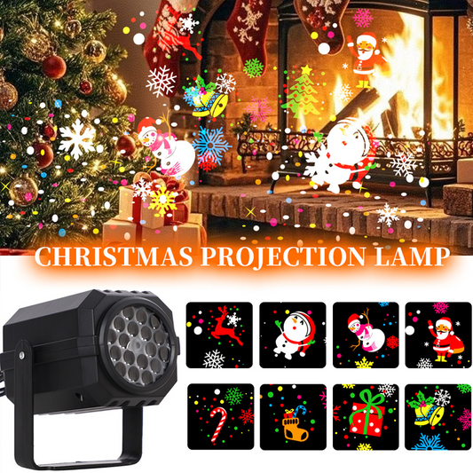 🎁 Promoção de Natal: 50% de DESCONTO! 🎅 Projetor de Luzes LED Rotativo com Padrões Natalinos