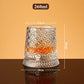 ✨ Cristal refinado com acabamento em formato de diamante 💎 🔄 Rotação total de 360° – um design exclusivo, pensado para verdadeiros apreciadores de bebidas finas. 🥃🍷