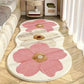 🌸Tapete Floral Irregular Ultra Macio!🧡Conforto Luxuoso & Aparência Divertida para Quarto ou Sala! 🛋️