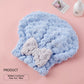 🔥Compre 1, leve 1 grátis 🎁Gorro de Banho de Fleece Secagem Rápida – Novo Design Princesa com Laço