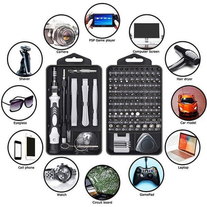 🔥 Kit de Chaves de Fenda Magnéticas 115 em 1 🔥 | Versatilidade Máxima para Qualquer Tarefa!