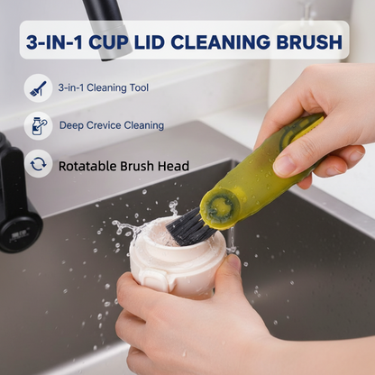 ✨ Escova de Limpeza para Tampa de Copo 3 em 1 - Novo Modelo 2026 ✨