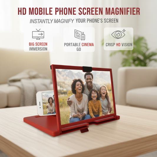 🥳 PROMOÇÃO 2026 🥳 💞 MAIS DE 50.000 VENDIDOS! 💥 👓❤️ Reduza o cansaço nos olhos e deixe a tela “maior” | Amplificador de celular HD para visualização mais fácil 🎬✨