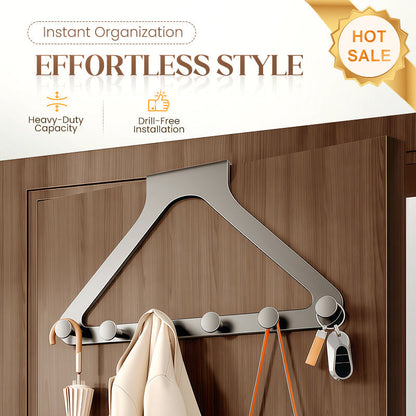 🧥 Cabide de Porta Sem Perfuração com 6 Ganchos