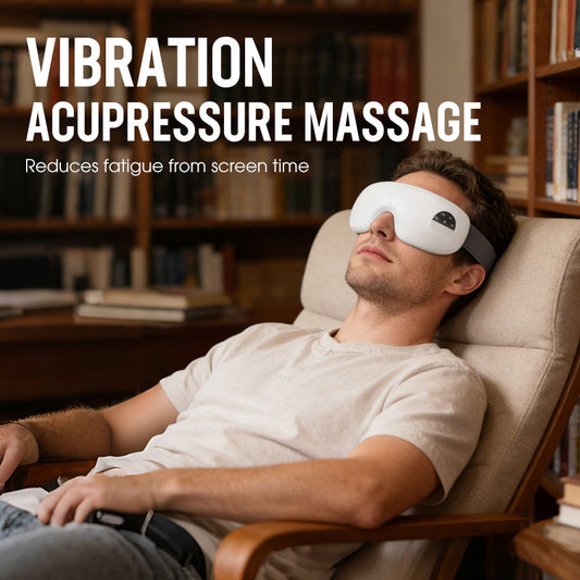 👀 MASSAGEADOR OCULAR ELÉTRICO RECARREGÁVEL COM AQUECIMENTO 💆‍♀️ ALÍVIO INSTANTÂNEO PARA OS OLHOS!