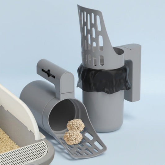 🐱 50% DE DESCONTO AGORA!✨ Pá para Areia de Gato com Lixeira Integrada – Peneiramento Eficiente e Grande Capacidade – Item Essencial para Higiene 🗑️