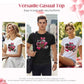 👫💞Camisetas Sincronia de Batimento Cardíaco | Acessório de Aniversário Trendy