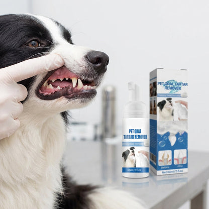 🔥COMPRE MAIS, GANHE MAIS BRINDES! ✨Espuma removedora de tártaro para higiene bucal de pets