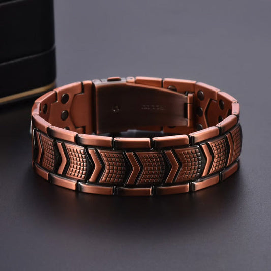 ⏰ ÚLTIMO DIA DE LIQUIDAÇÃO: 50% DE DESCONTO!! ✨🎁 Pulseira de Cobre Jecanori para Homens